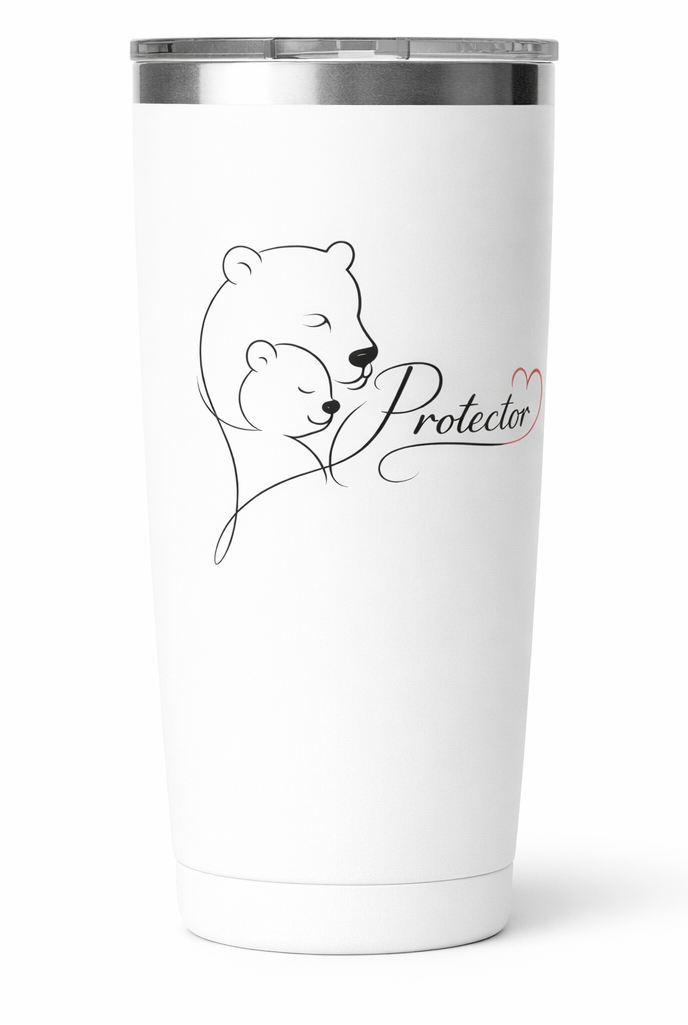 Mama Bear Tumbler | Protector Bear Hug Travel Mug | Parent Child Bear Gift | Family Love Tumbler