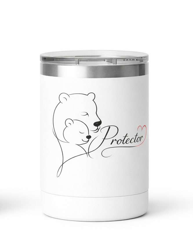 Mama Bear Tumbler | Protector Bear Hug Travel Mug | Parent Child Bear Gift | Family Love Tumbler