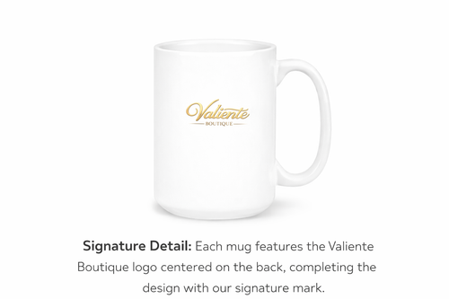 Courageous Lion 15 oz Mug | Courage Lion Coffee Mug | Strength and Courage Gift Mug